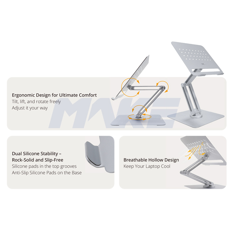 360° Rotating Aluminum Laptop Stand 4