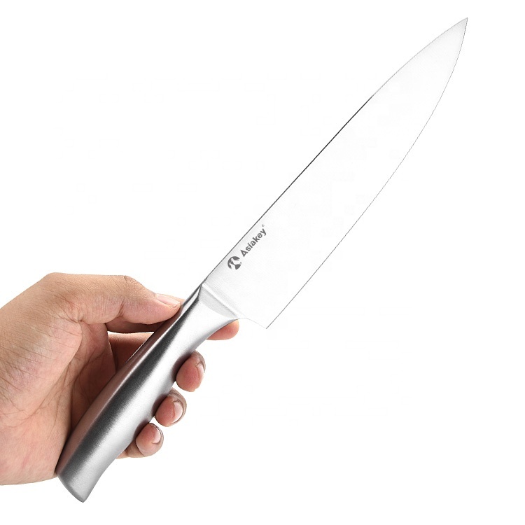 Stainless Steel Kitchen Knife Set with Wooden Block 3