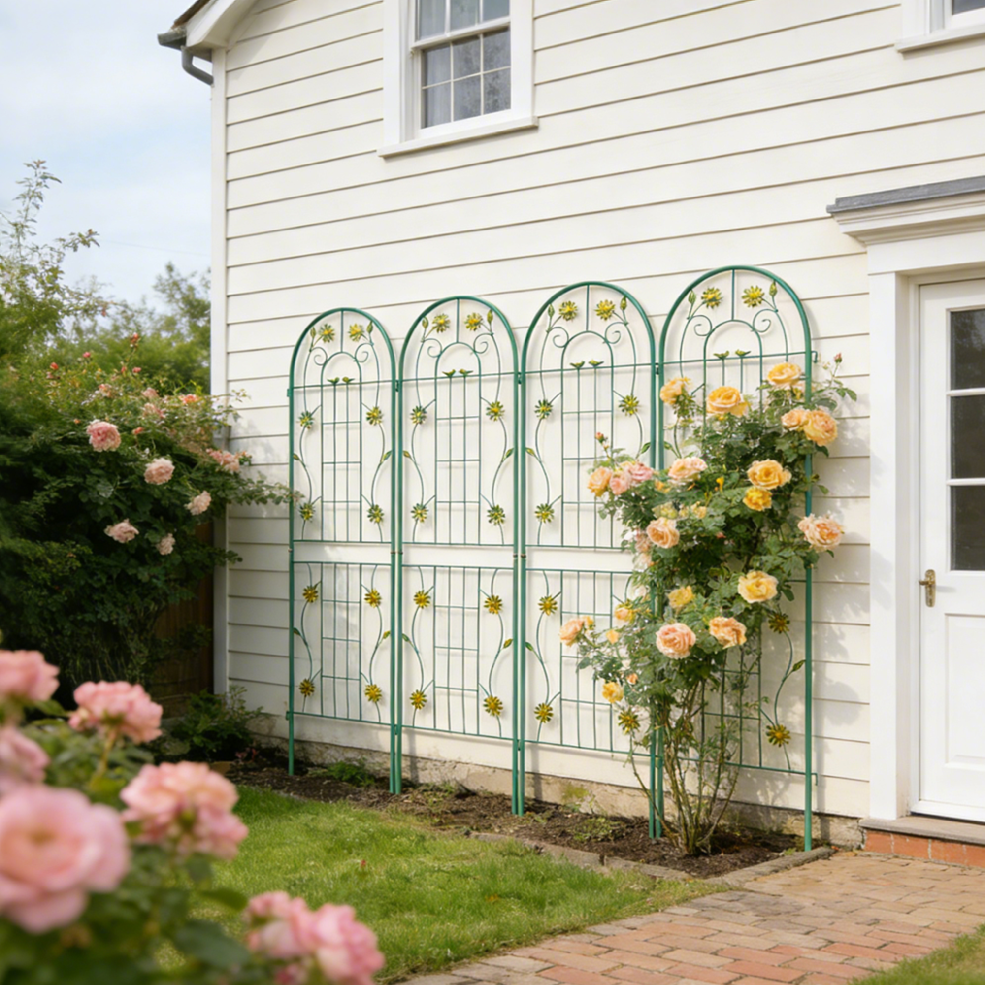 2 Pack Metal Garden Trellis 71 X 19.7 4