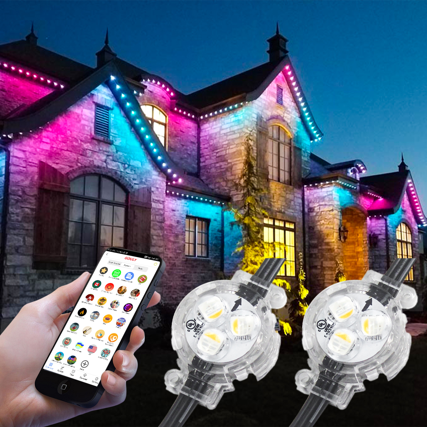 Waterproof RGB LED Pixel Light String