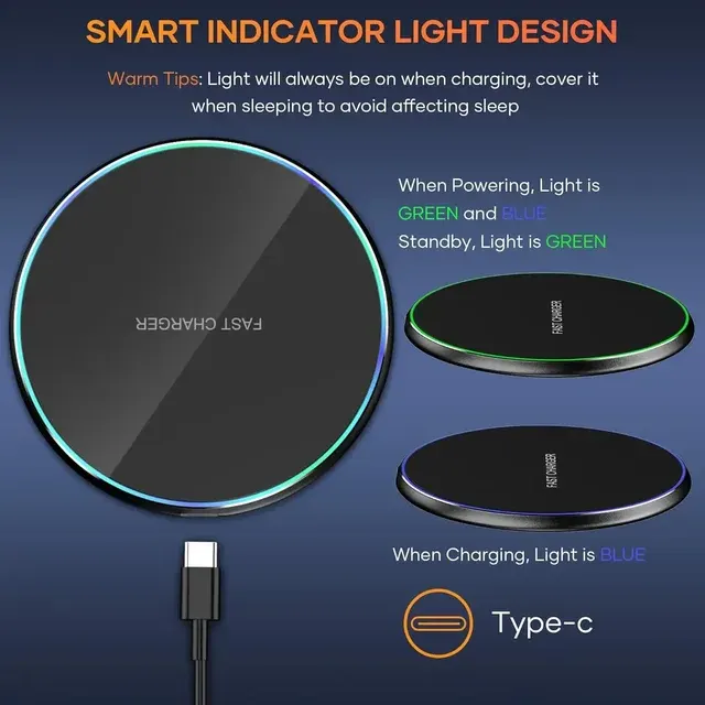 15W Wireless Desk Charging Stand with Holder 3
