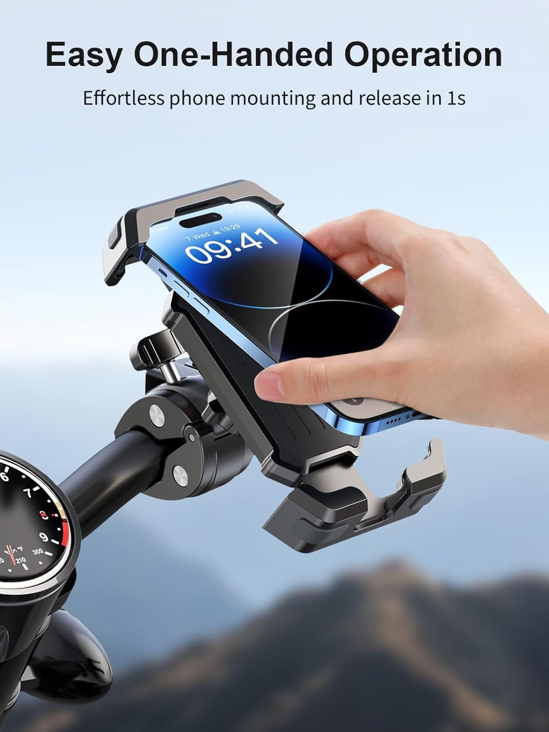 360° Rotatable Scooter Bike Phone Holder 2