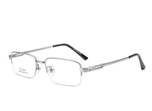 Kurzsichtige Brille mit Halbem Metallrahmen Unisex Verschreibungspflichtig Myopie 3