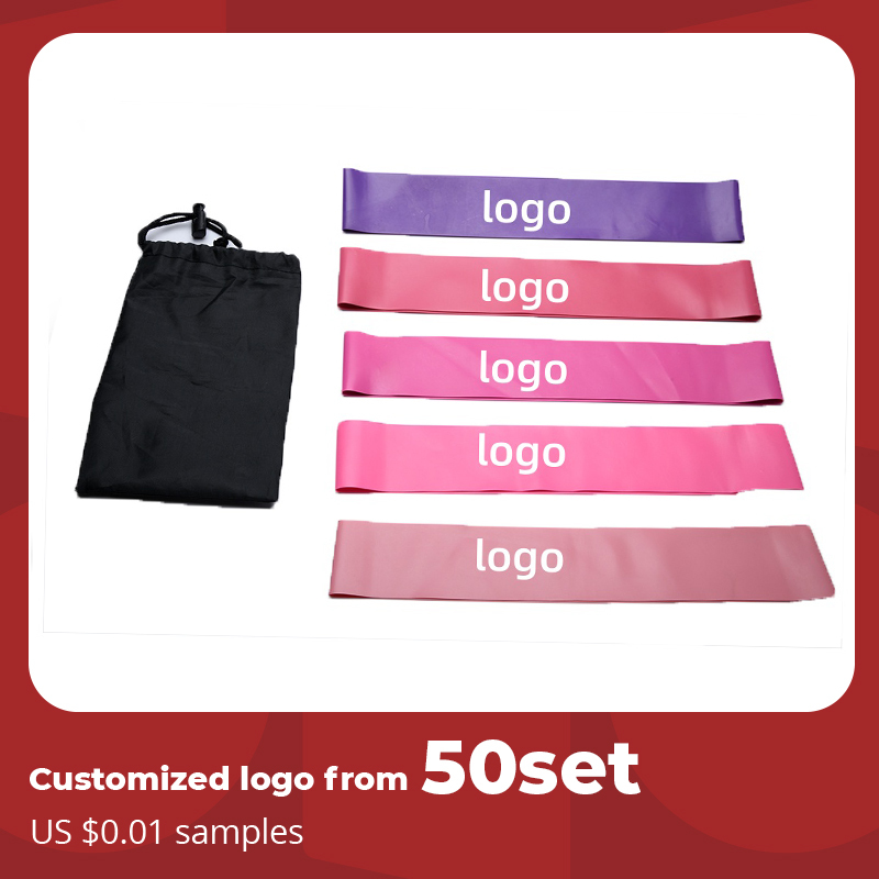 From 50 Set Fitness Exercise Elastic Stretch Latex 2