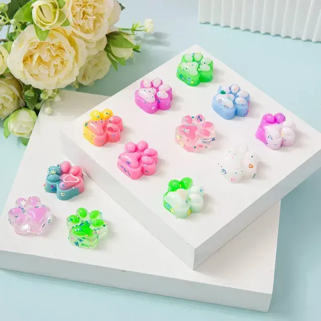 Mini Cat Paw Squishy Toy 10-Pack 3