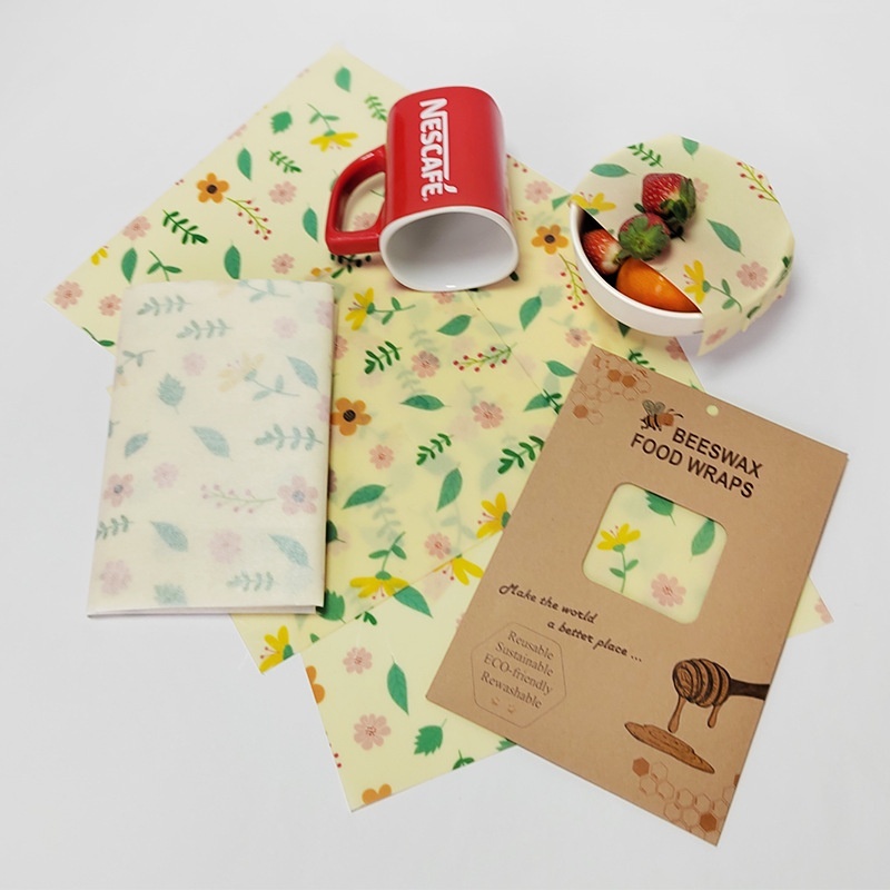 Bienenwachstuch mit Bienenmotiv für Verpackungen