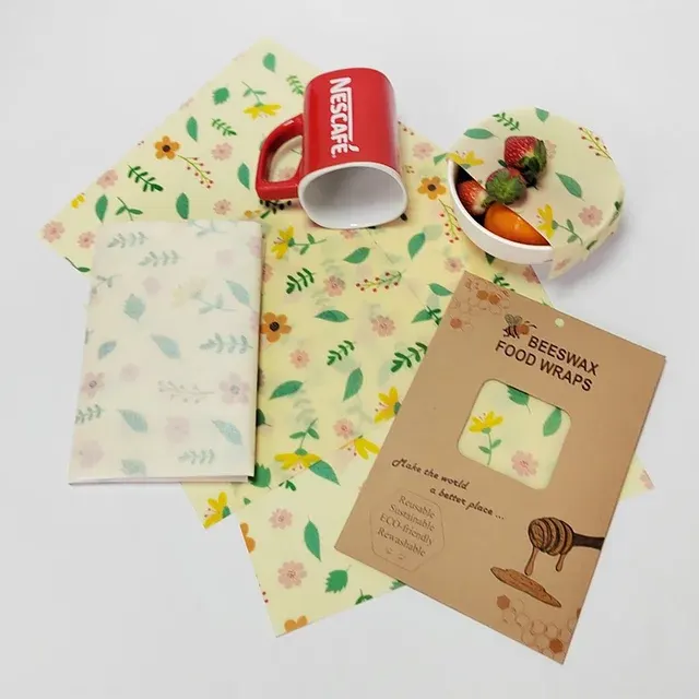 Bienenwachstuch mit Bienenmotiv für Verpackungen 1