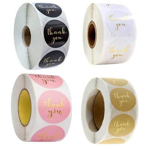 round sticker label