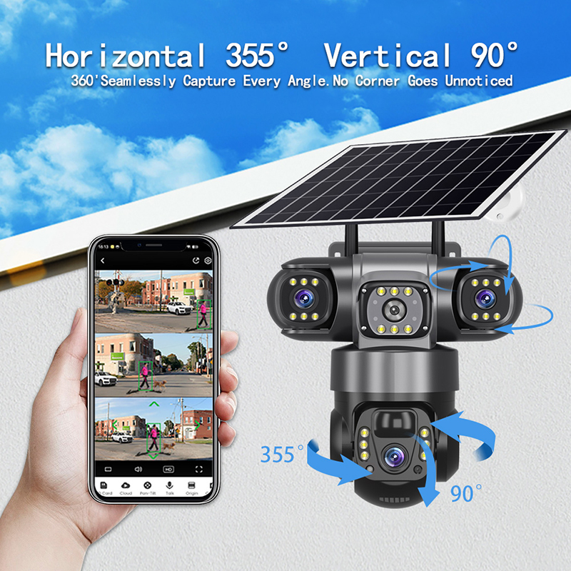 6MP Solar Outdoor Camera Night Vision 3