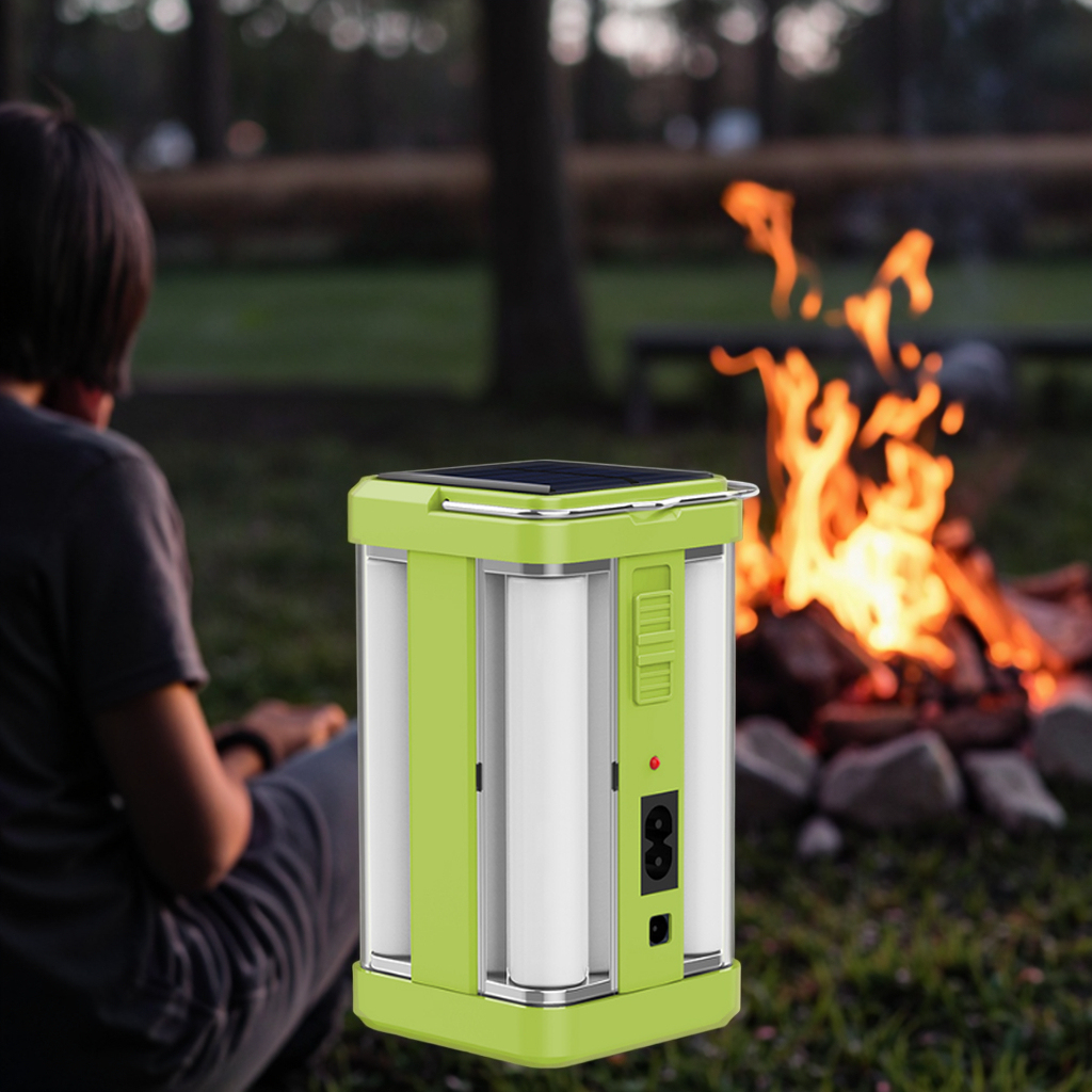 Rechargeable Solar Power LED Lantern Portable Emergency Camping 4