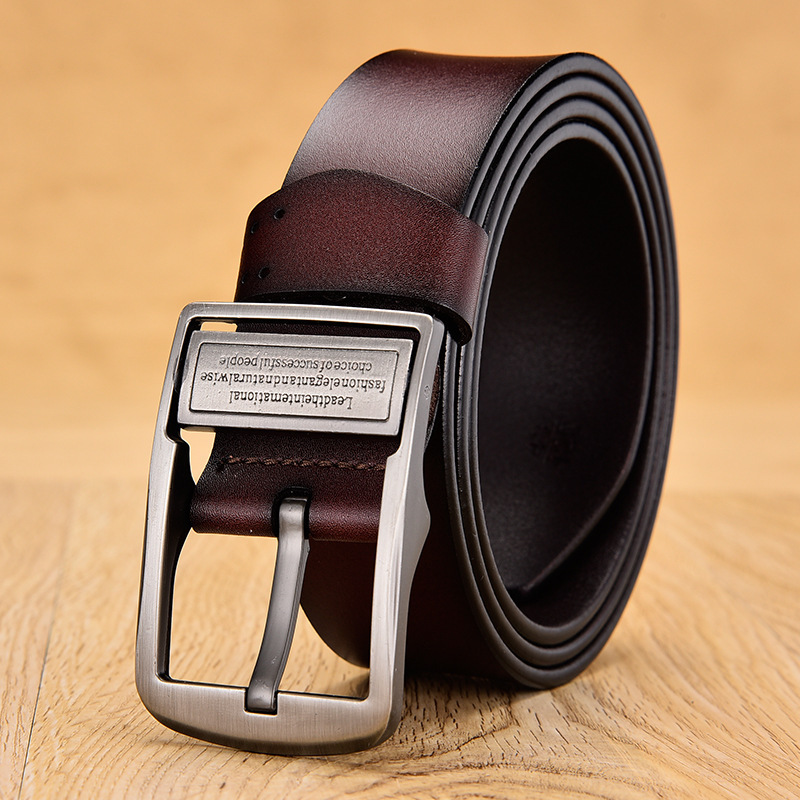 Vintage Herrengürtel aus Rindsleder 38mm 3