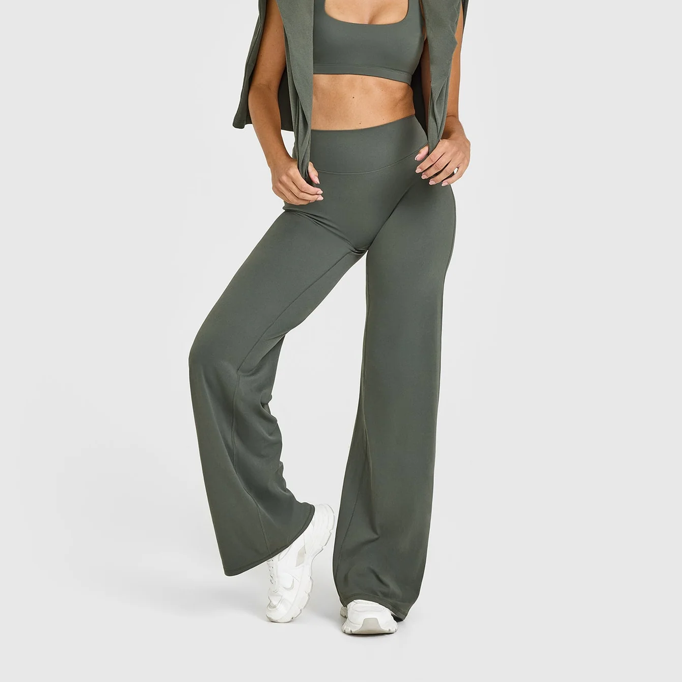 Full Length Hip Line Straight Leg Yoga Pants 3