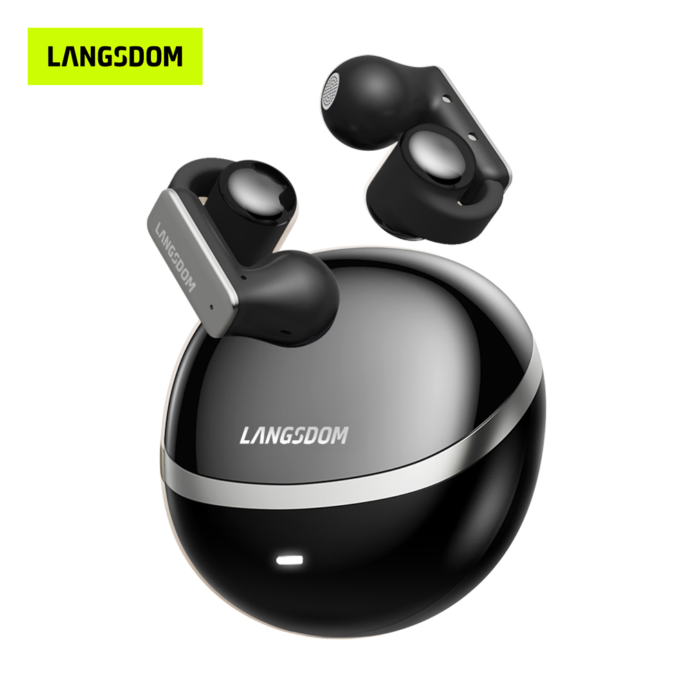 Ear Clip Earphone Bluetooth 6.0 Noise Cancelling Tws