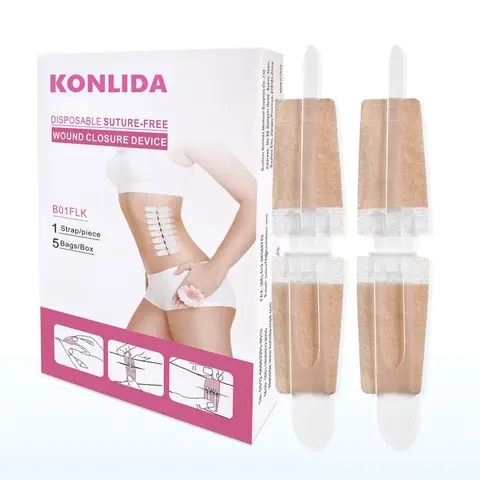 One-Time Use Zip Adjustable Tension Skin Closure Strips