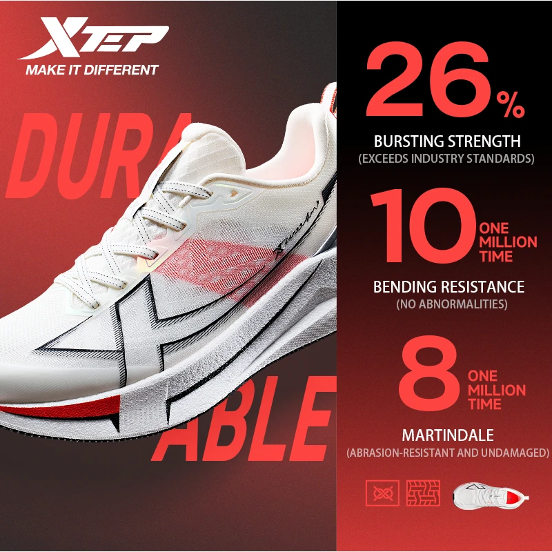 Xtep km 5.0 Laufschuhe Weiche Marathon-Sneaker Kissen Langlebige 2