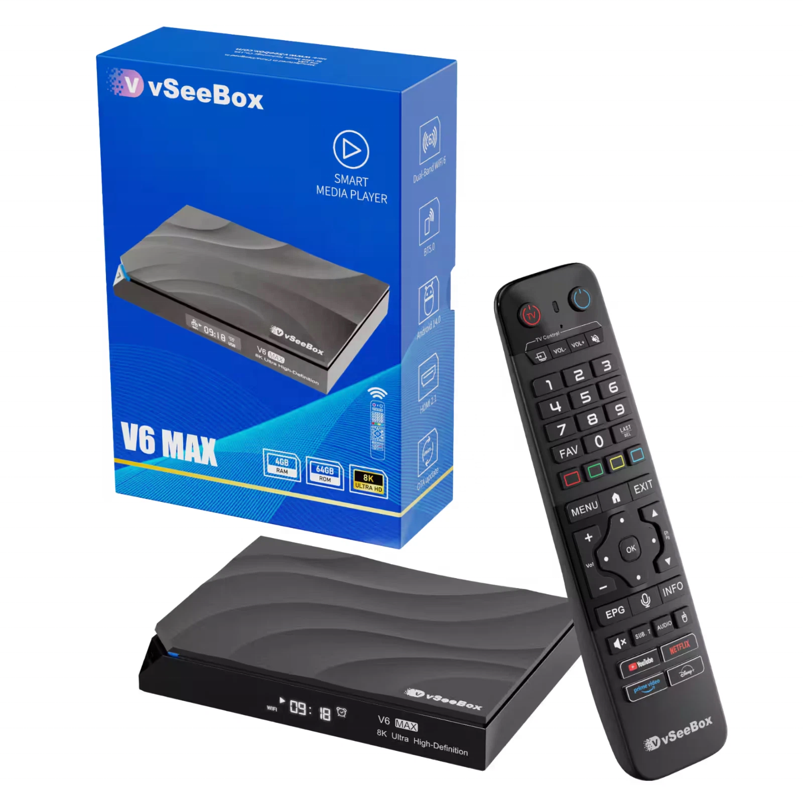 Large Capacity Android 14 TV Box Fast Streaming 2