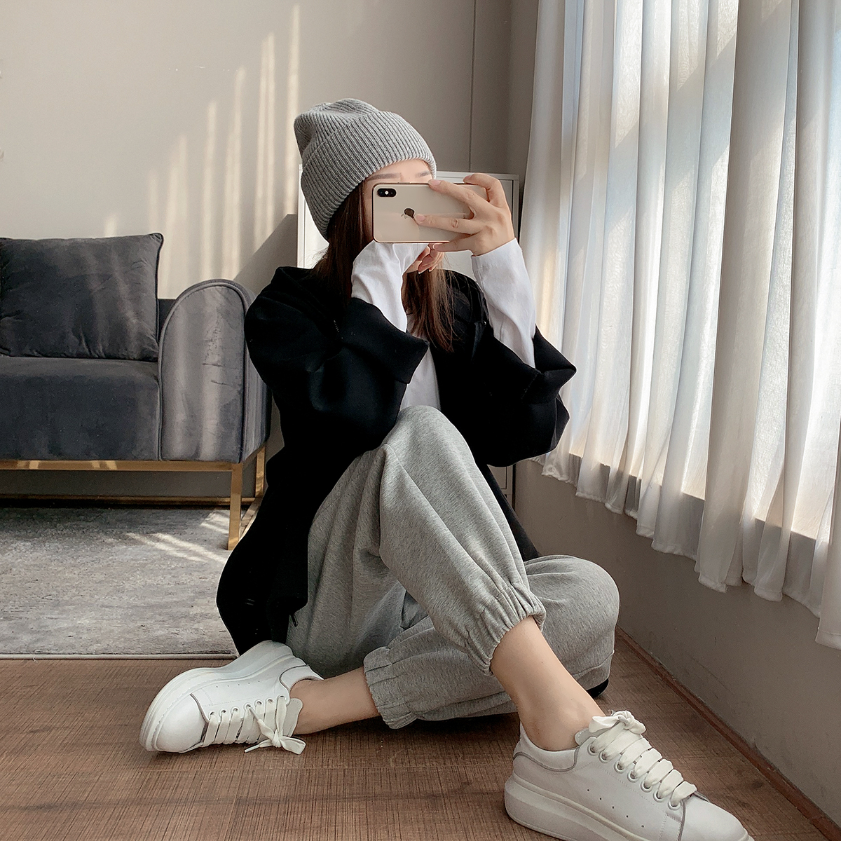 Unisex Ribbed Merino Wool Beanie 2
