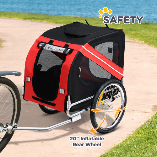 Aosom Dog Bike Trailer Pet Cart Bicycle Wagon