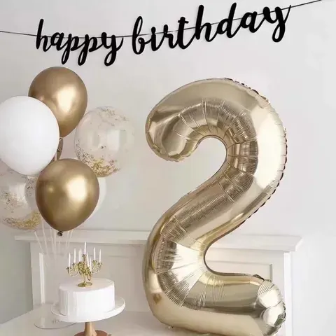 Large 40-Inch Foil Number Balloons Birthday