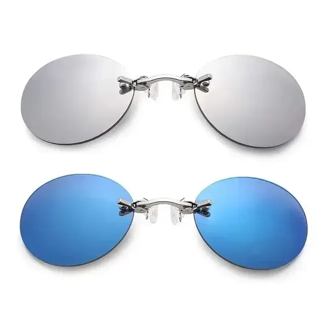 Clip-On Frameless Vintage Nose Glasses 4