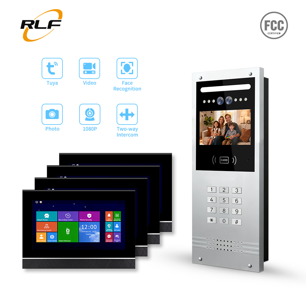 Four-Unit WiFi Video Doorbell System