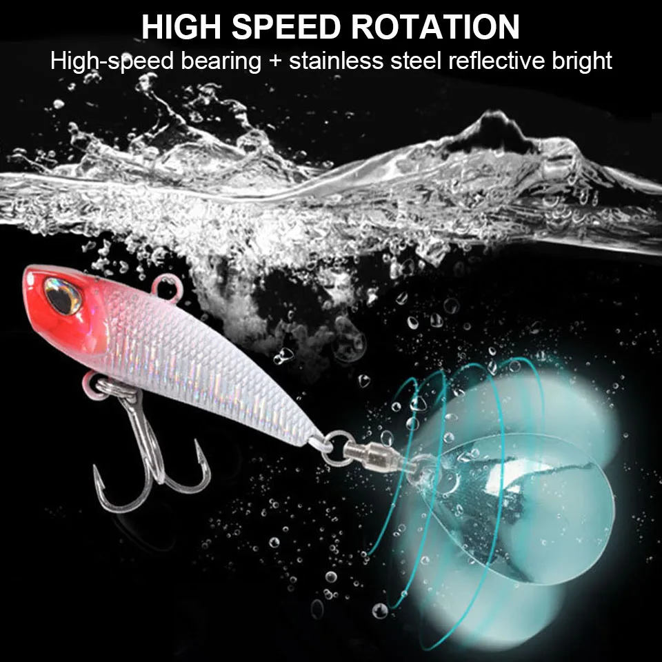 Vibrating Metal Spinner Lure Set 4