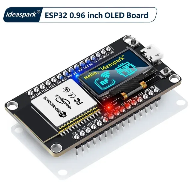ESP32-Entwicklungsboard mit OLED-Display und WLAN 1