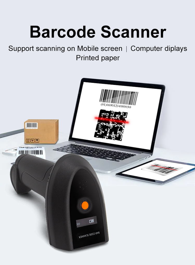 Lightweight USB Wireless Inventory Barcode Scanner 2