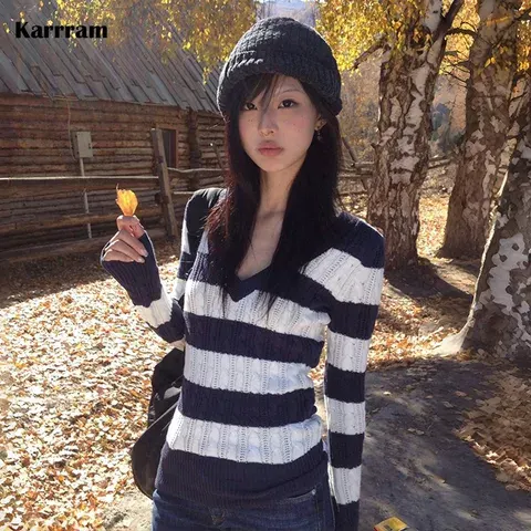 Striped Knit Sweater