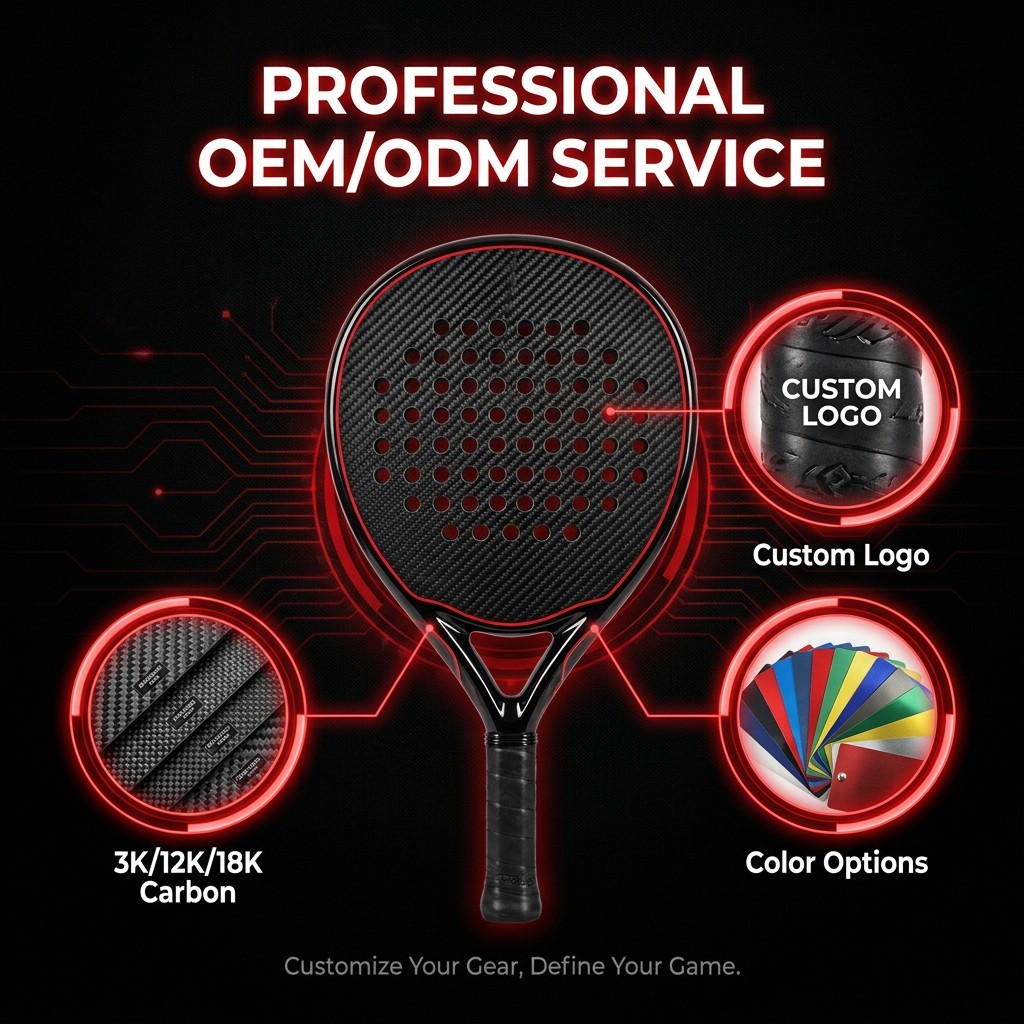 Teardrop Matte Padel Racket for Intermediates 2
