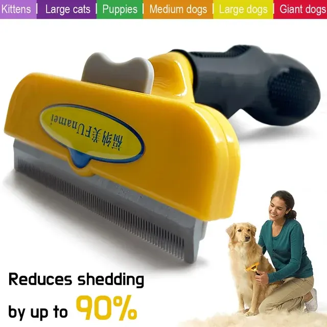 Hunde- und Katzenbürste mit Massagekamm 2