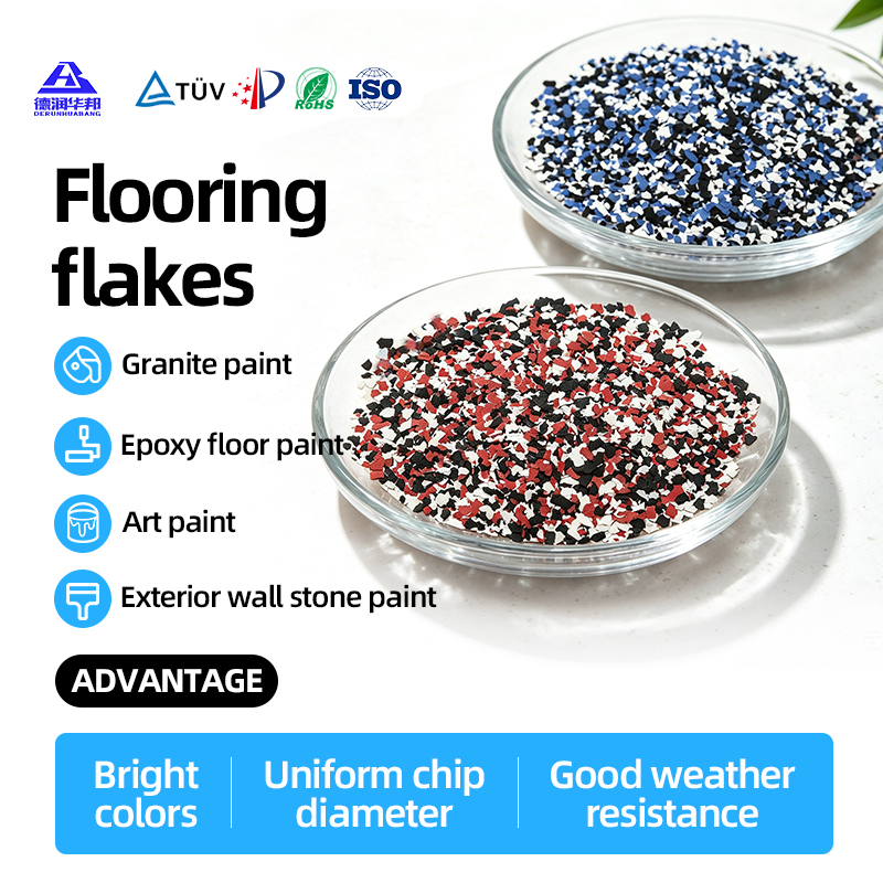 Monochrome Mixed Color Epoxy Resin Floor Mica Flake 2