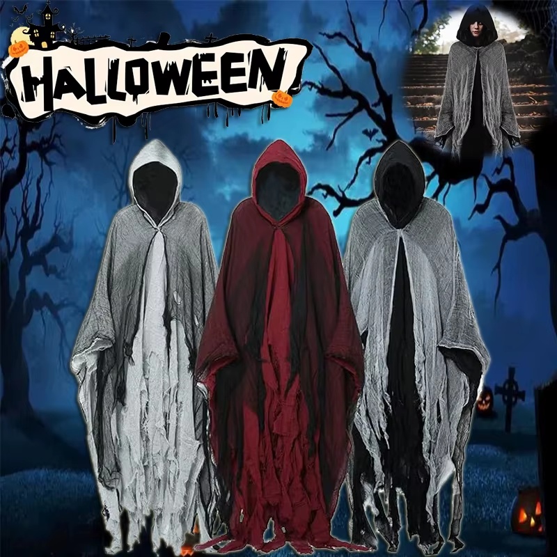 Unisex Halloween Ghost Dementors Cosplay Costume Gothic Horror