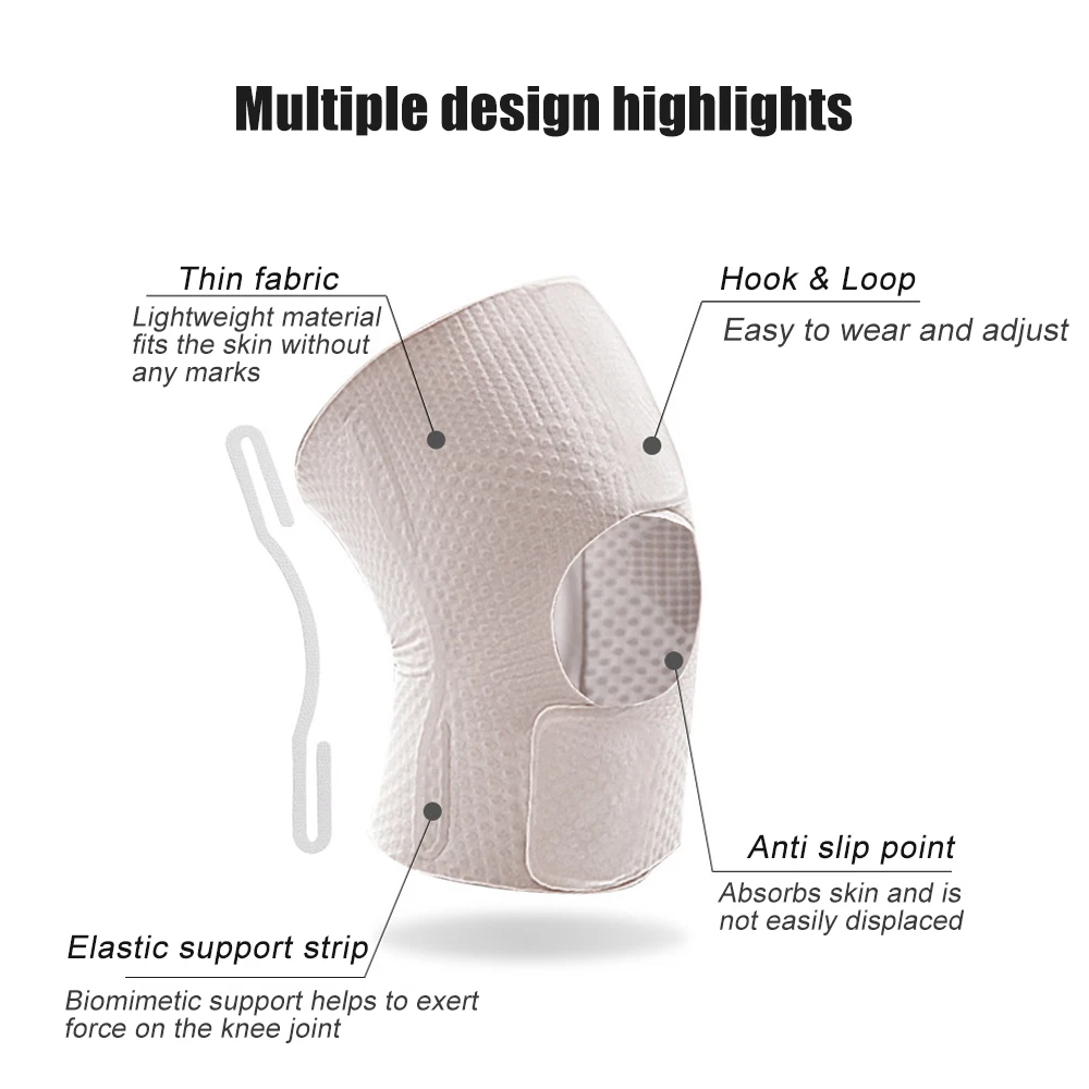 Compression Knee Sleeve with Side Stabilizers 3