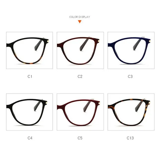 Anti Blau Licht Cat Eye Myopie Gläser Frauen 3