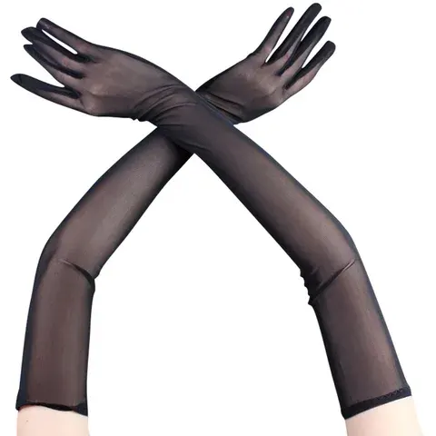 Lange Spitzenhandschuhe