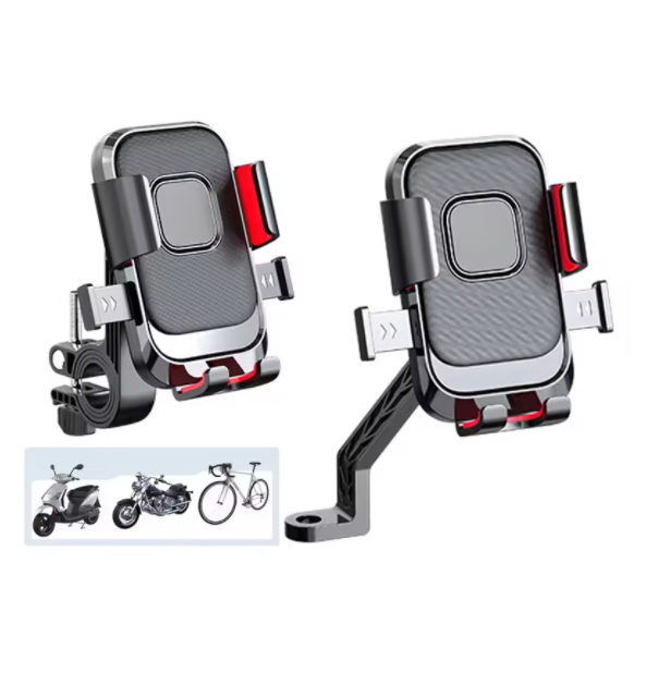 Bicycle Phone Holder Motorcycle Mount Navigation Stand Anti-Shake