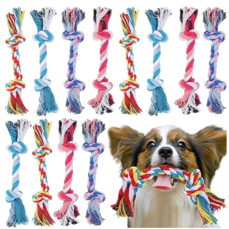 Double-Knot Cotton Rope Chew Toy Puppies