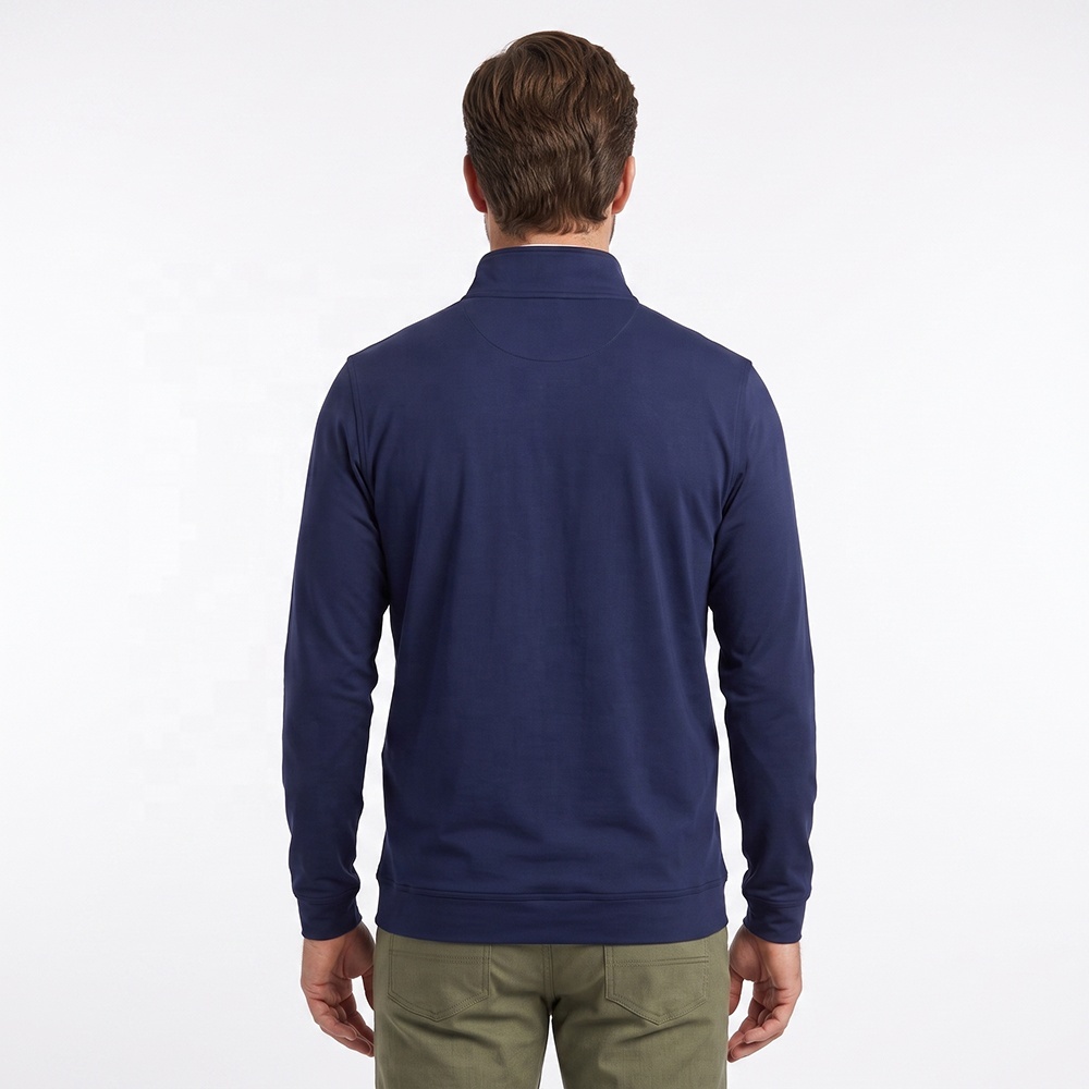 2-in-1 Golf Quarter-Zip Pullover Polo Collar 2