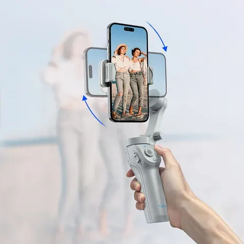 Mobiler 360-Grad-Gimbal-Stabilisator schwarz