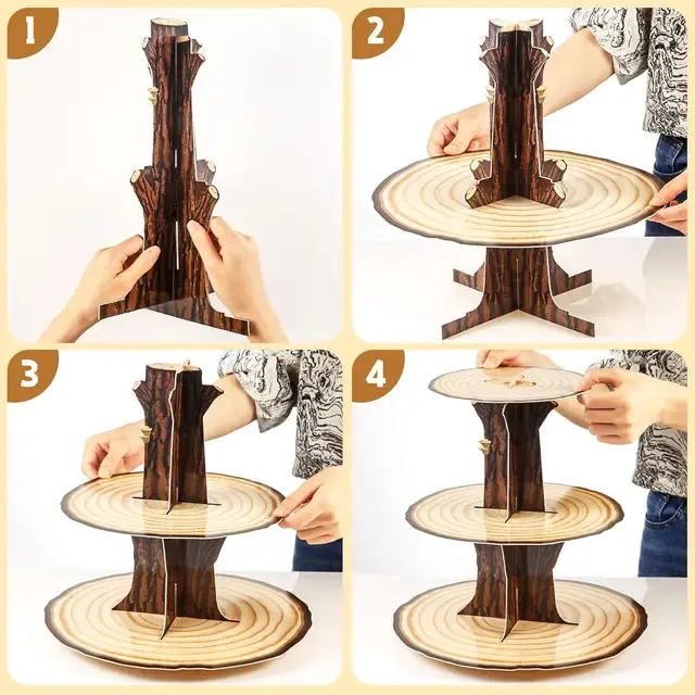 Wooden Cupcake Stand 2