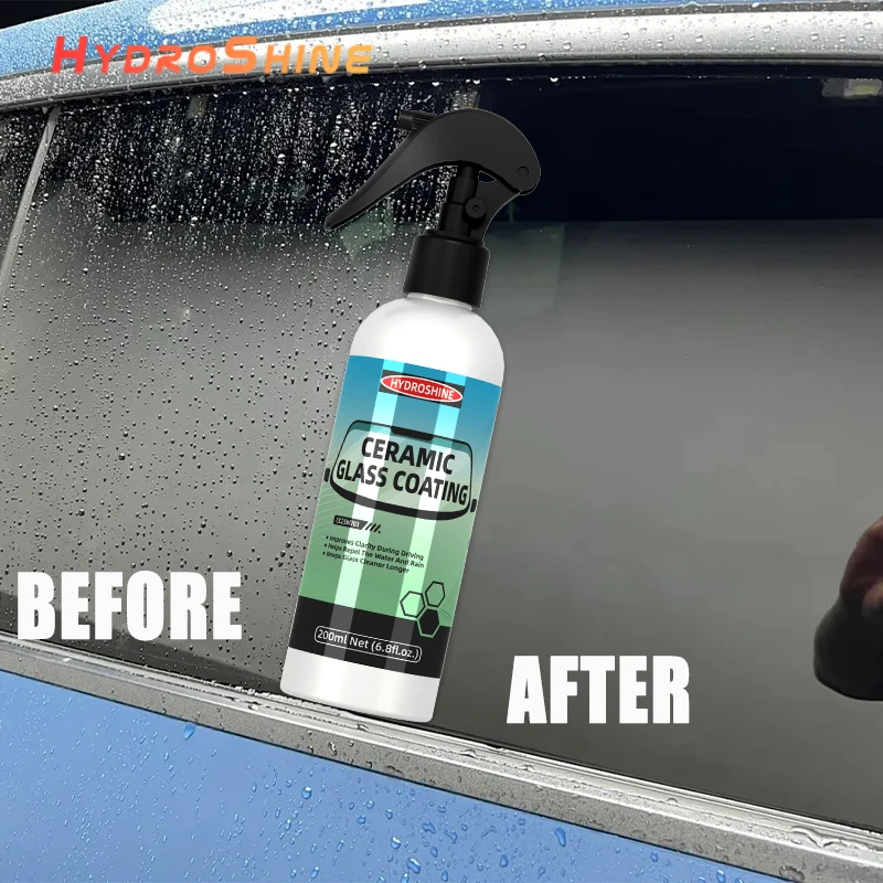 Hydroshine Keramik-Glasbeschichtung Nano-Kristall-Beschichtung Fenster Polierflüssigkeit Glasbeschichtet Kristall Hydrophob 2