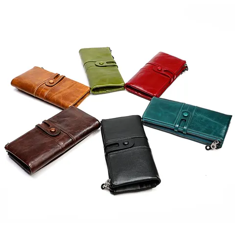 Layer Leather Tri-fold Wallet