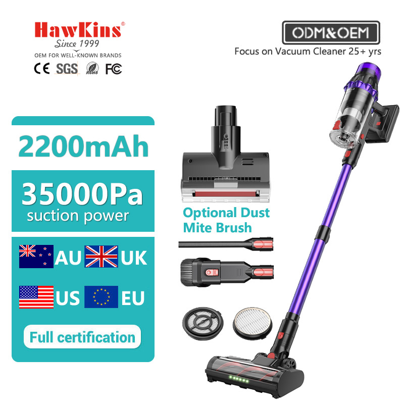 550W Powerful Cordless Handheld Vacuum Cleaner Brushless Motor