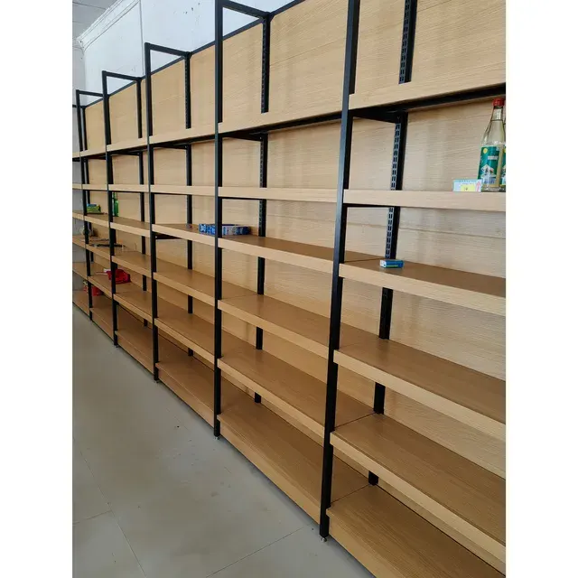 Wooden Gondola Shelving for Supermarkets 4