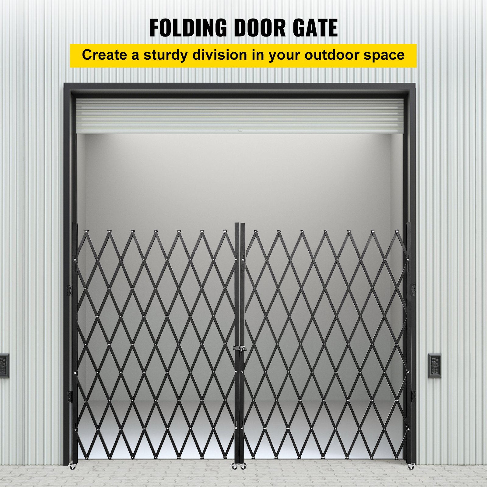 Steel Folding Security Gate with Keys