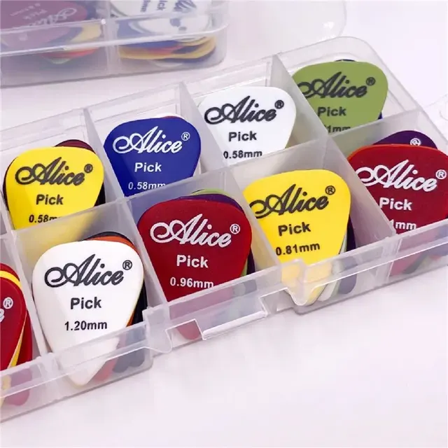 Bunte Gitarrenplektren aus ABS-Kunststoff, 50er-Pack 3