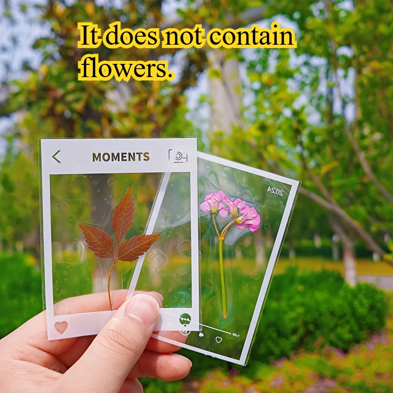 20 Stück Transparentes Selbstklebendes Papier zum Selbermachen Basteln