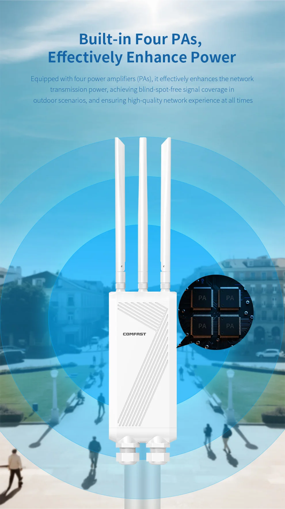 COMFAST BE3600 Outdoor AP Access Point Router 2 4