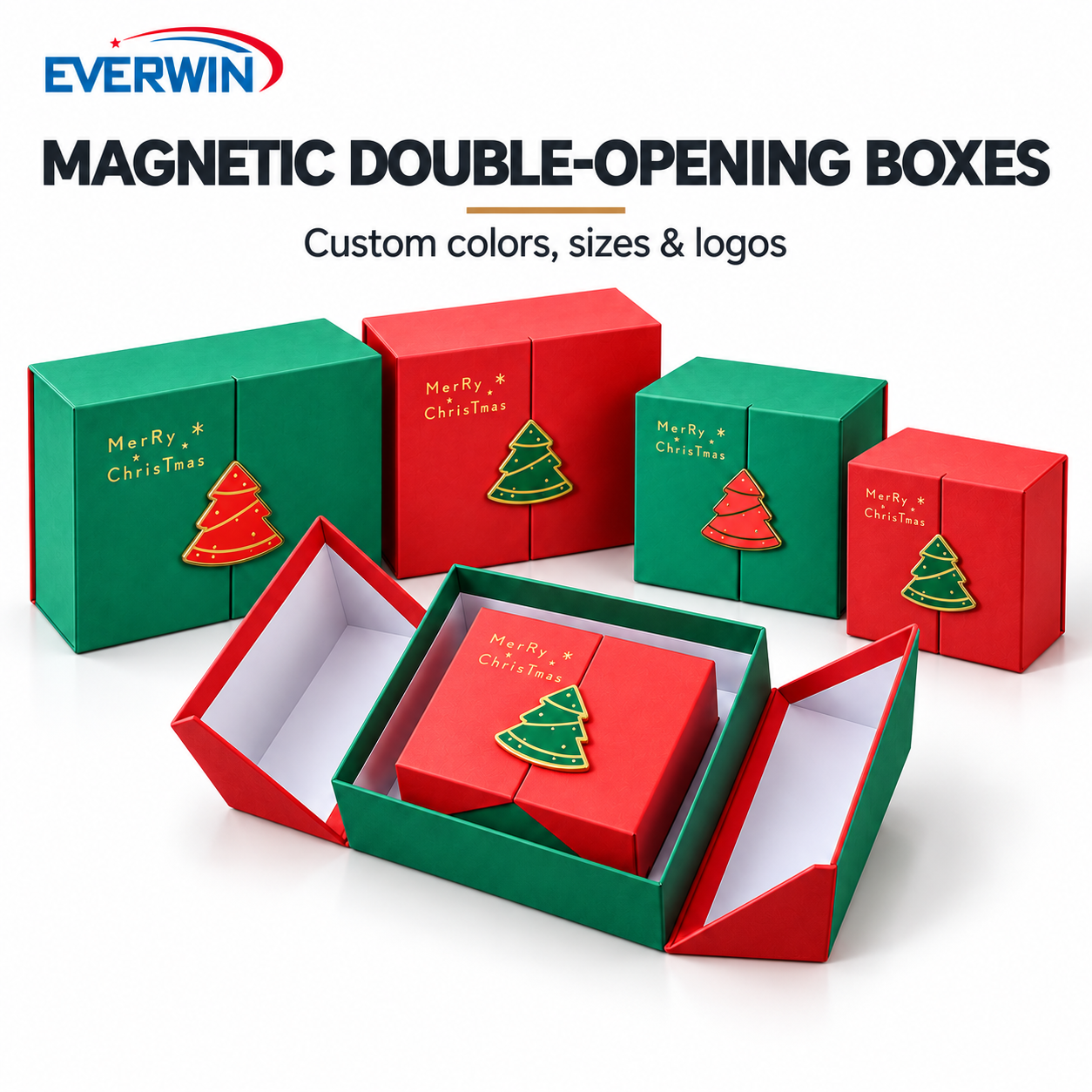 Matte Rectangle Double-Opening Magnetic Gift Box 3